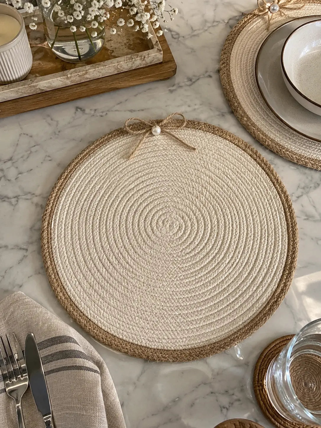 Bow Dining Coaster ( 6 pieces )