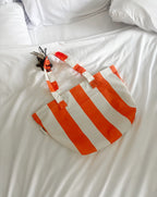 Striped Saffron Tote Bag