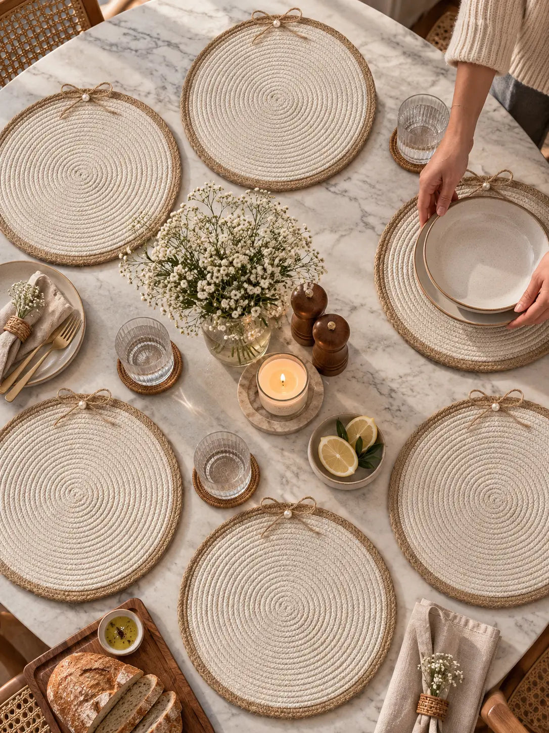 Bow Dining Coaster ( 6 pieces )