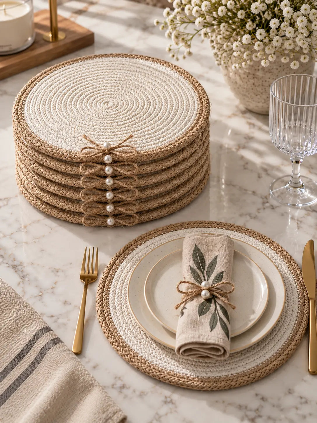 Bow Dining Coaster ( 6 pieces )