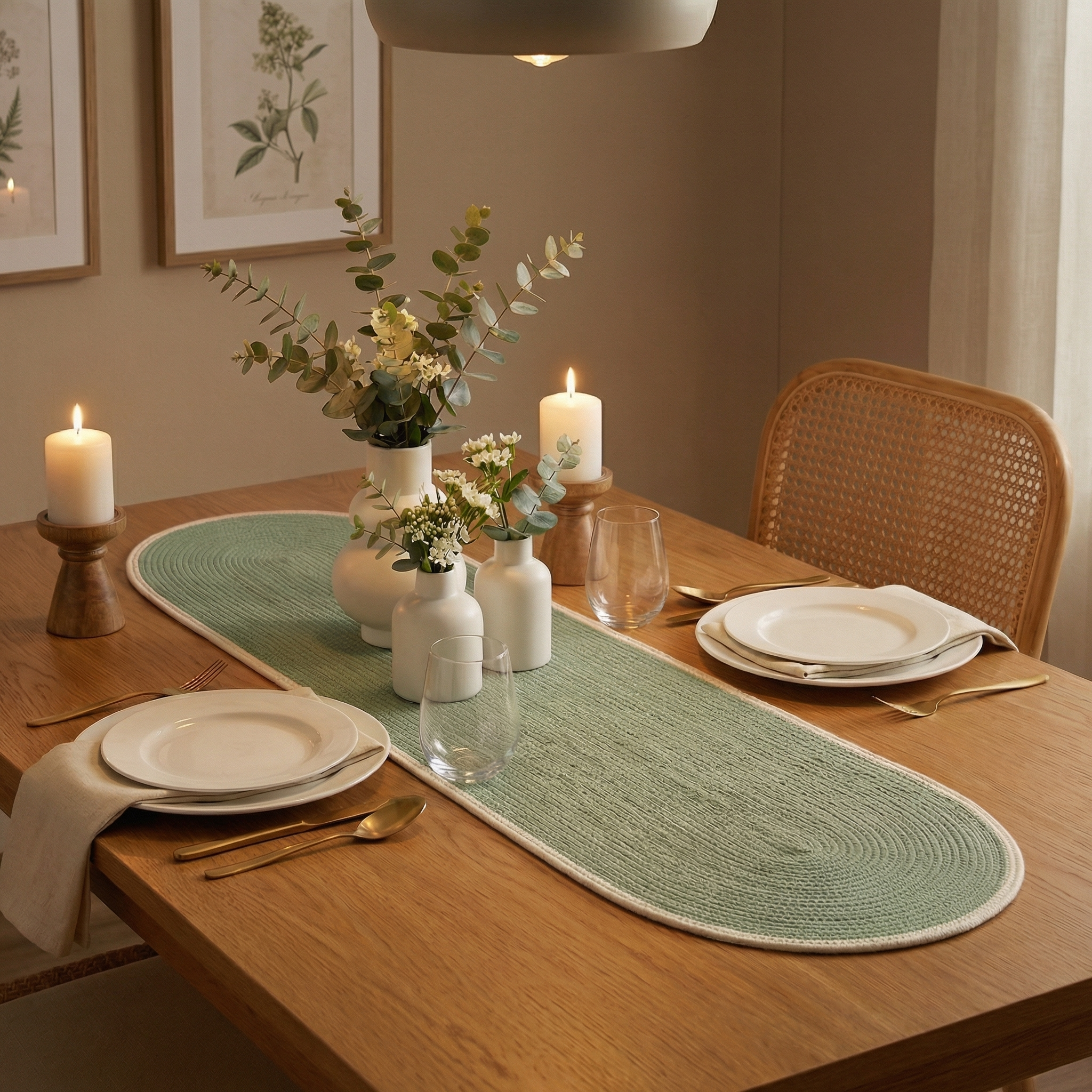 Mint Harmony Dining Set ( 14 Pieces )