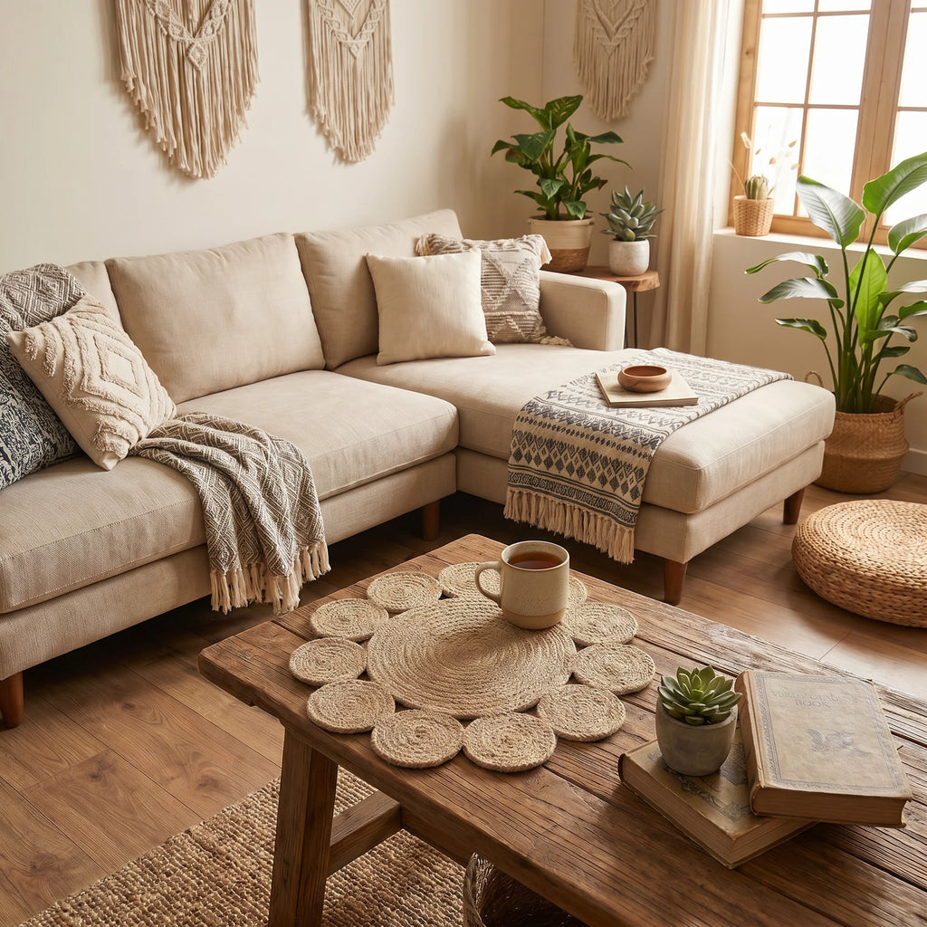 Brown Jute Coaster