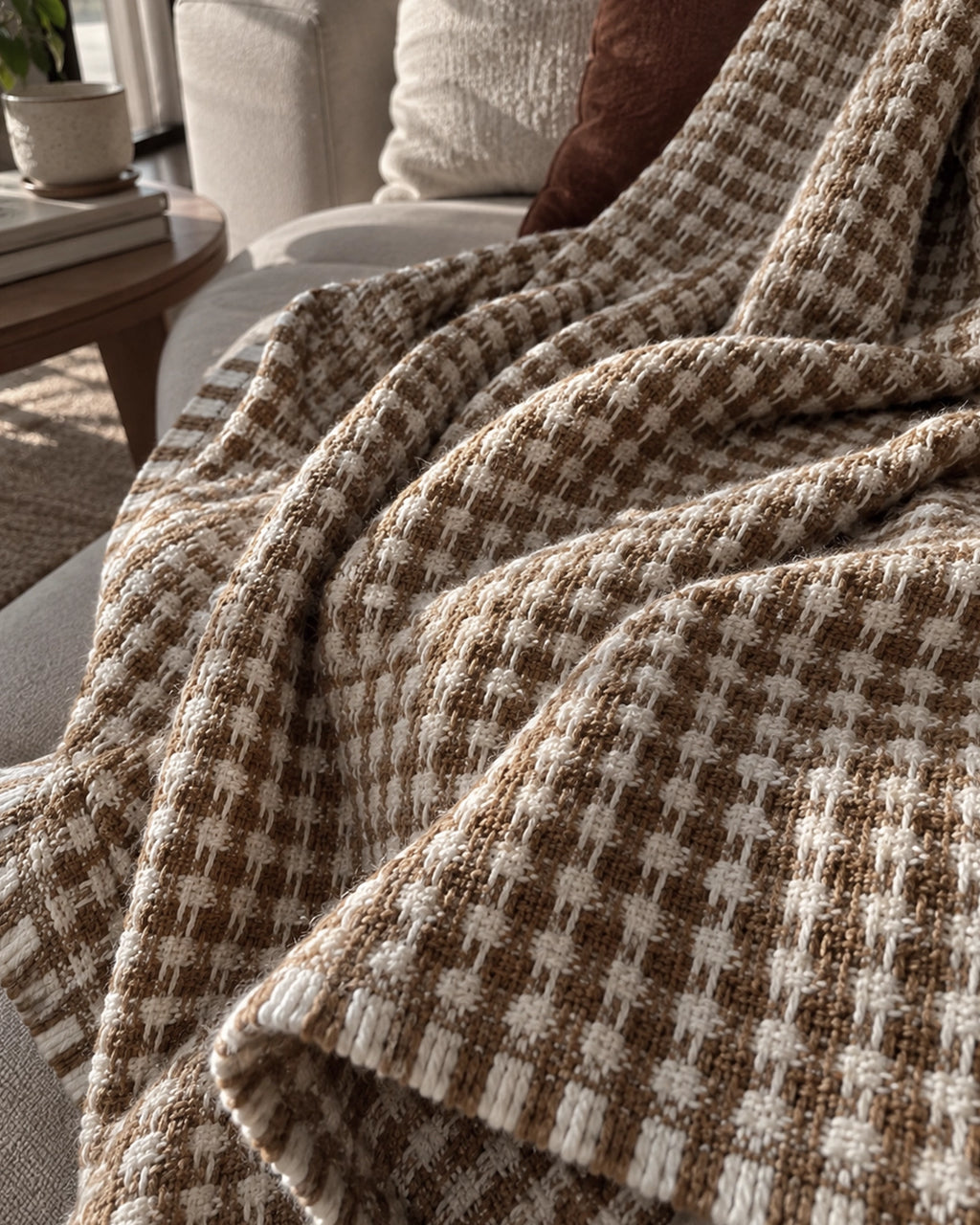 Mocha Blanket throw