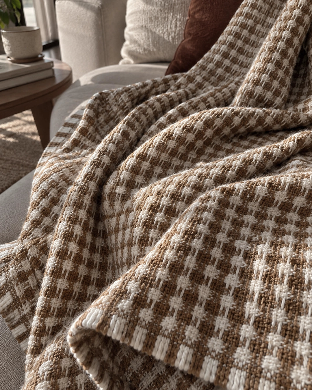 Mocha Blanket throw