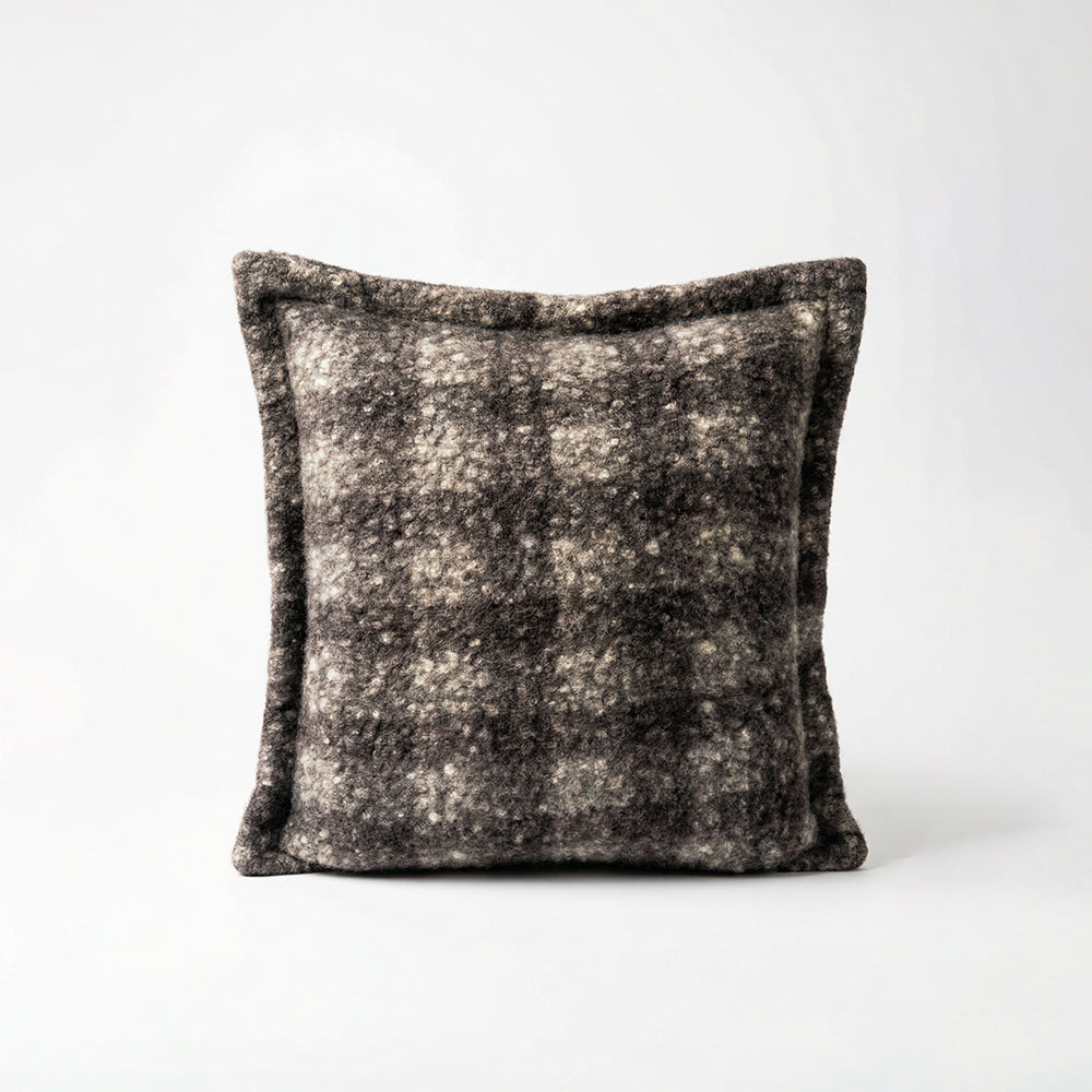Checkered Bouclé Cushion