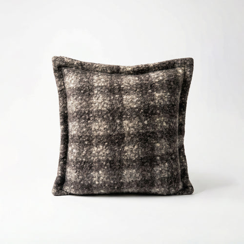 Checkered Bouclé Cushion