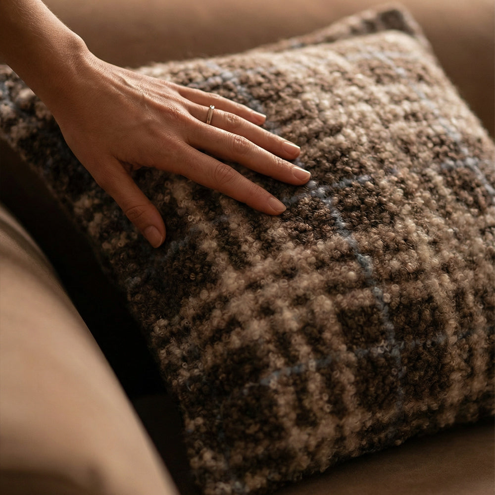 Plaid Winter Cushion